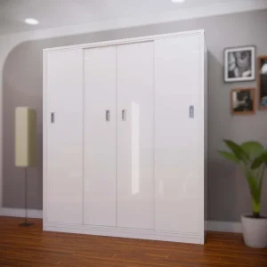 Tủ nhựa QA160 - 4 cánh lùa màu trắng